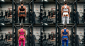 "LOOK" Eyed Leggings — Fiery Orange